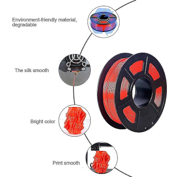 1,75 mm PEGT filament med spole, høj styrke tolerance 0,02 mm 1 kg 3D printer materiale erstatning