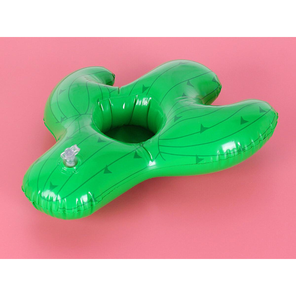Kaktus Oppblåsbar Drikkeholder, Drikkeflytere Oppblåsbar Koppholder 26x23cm