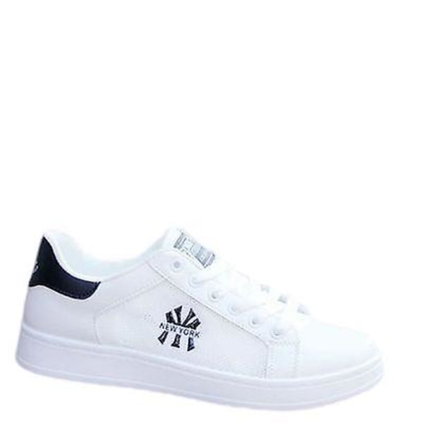 Vita sneakers för män Trendiga skor 858 white black 41