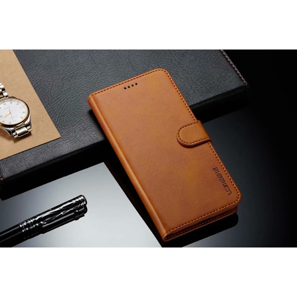 Galaxy A8 2018 Fodral SM-A530F, Läder Flip Plånboksfodral med 3