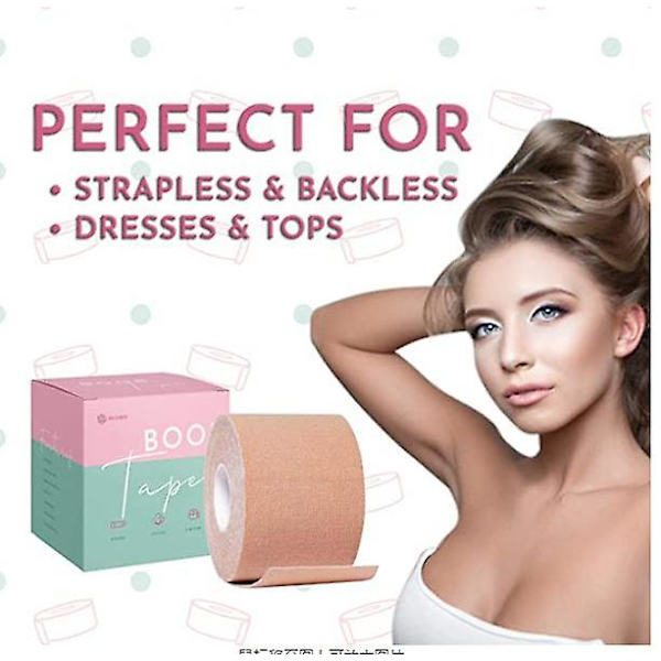 Bröstlyft Nippelplåster, Elastisk Tyg Bröstlyfttejp brown