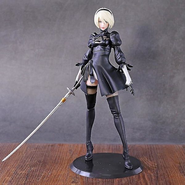 NieR Automata 2B YoRHa Typ B Litet Svärd Version PVC Figur Docka Samlarobjekt Modell|Actionfigurer