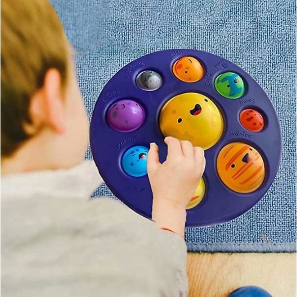 Otte Planeter Push Pop Pop Boble Fidget Legetøj type1