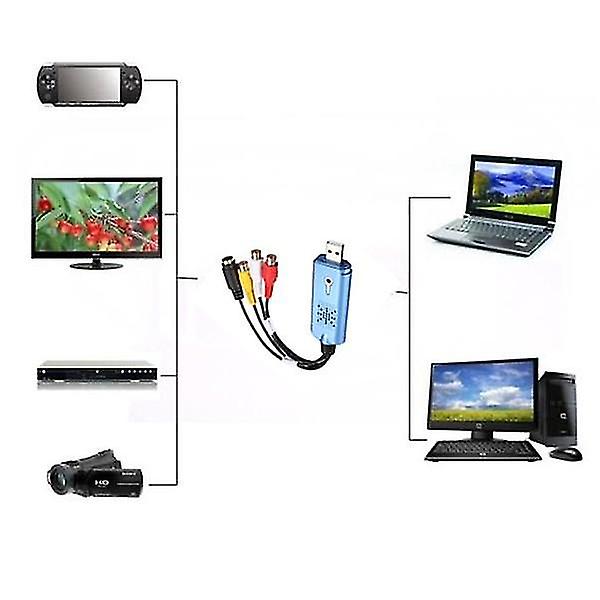 USB 2.0 Konverter Audio Video Grabber Capture Adapter til Computer NTSC PAL