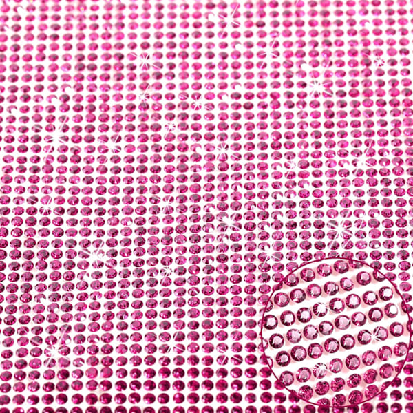 Kimaltavat Kristallitimanttitarrat DIY Itseliimautuva Kimaltava Timanttilevy Auton Koristeluun Pinkki, 23,9 cm x 20 cm