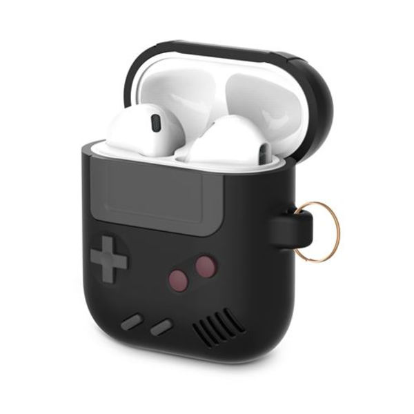 Kompatibelt silikondeksel for AirPods 1/2 - Spillkonsoll Svart