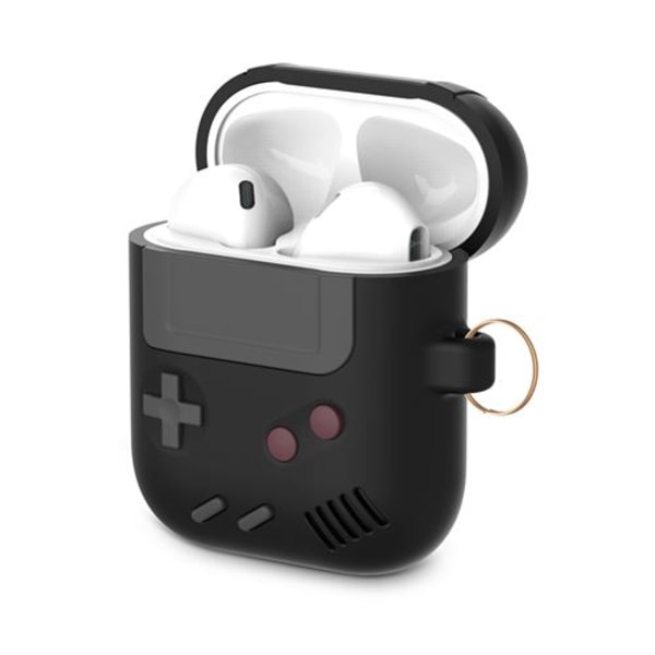 Kompatibelt silikoneetui til AirPods 1/2 - Spillekonsol Sort