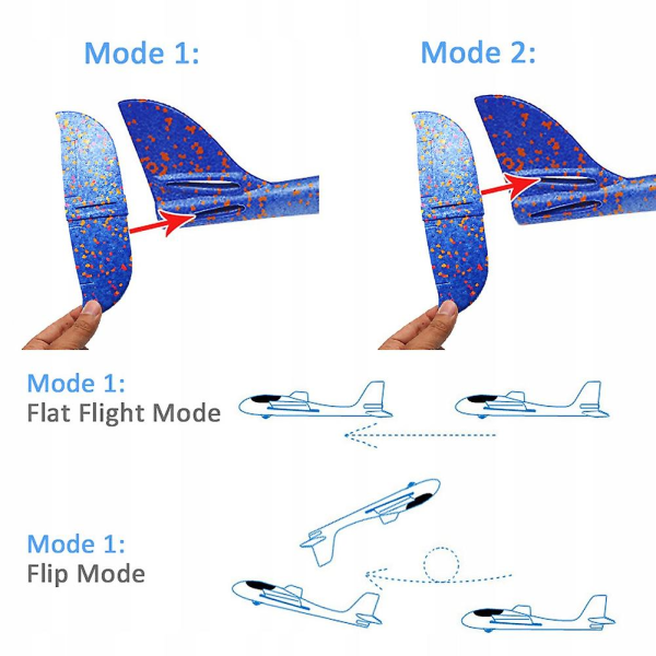 4 delar 35 cm handkastskum Flygplan Flygplan modell Glider 2