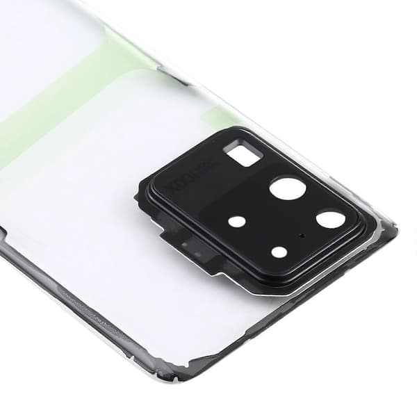 Transparent batteribakstycke i glas för Galaxy S20 Ultra