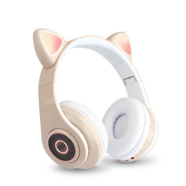 Cat Ear Rabbit LED stereohörlurar för Bluetooth 5.0 med mikrofon
