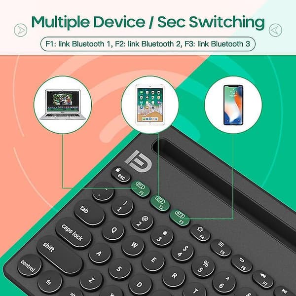 [LCS]DZK Qwert Kompatibel med Android IOS Windows Nyeste Bærbar Bluetooth-kabel