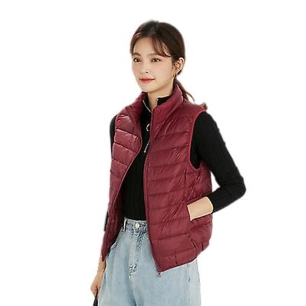 2021 vinter Ny koreansk stil ärmlös lätt dunjacka Plus Size Jacka 3XL