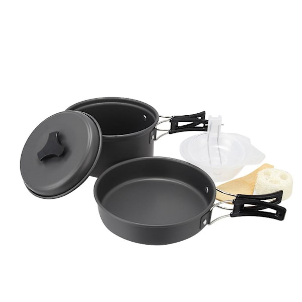 9 st/ set Utomhus Camping Köksredskap Mess Kit Utrustning Vandring Bug Out Bag Matlagningsutrustning