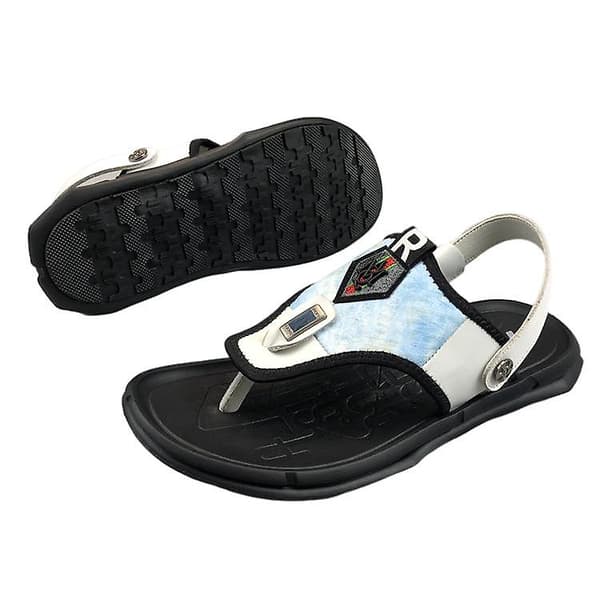 [LCS]Casuala sandaler i läder för män 40