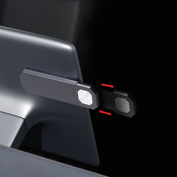 Telefonfäste justerbar bildskärm expansionsfäste bil magnetisk skärm på sidan telefonhållare för tesla modell 3 y x s White