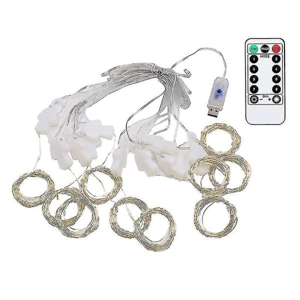 [LCS]LED-ljusslinga, julgransbelysning, bröllopsfestdekoration 3m x 2m 200leds