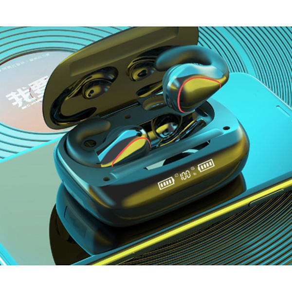 Q20 Bluetooth Binaural Benledning Touch Digital Display Tws Mini Trådlöst Sportheadset