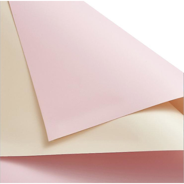 Blomsterpresentpapper 20 Ark Dubbelsidigt 2-färgat Födelsedag Bröllop pink