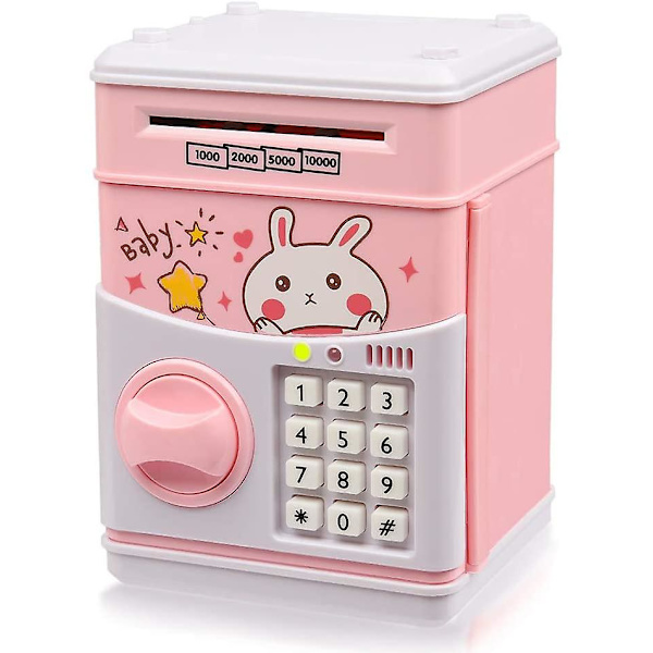 Elektronisk sparbössa - Perfekt presentleksak för barn Pink