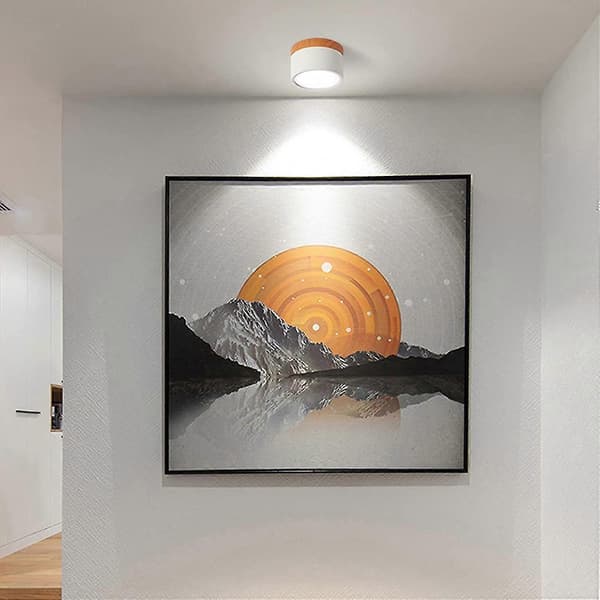 [LCS] 5w LED overflatemontert takspotlight kaldhvit 90mm 6000k [energiklasse e]