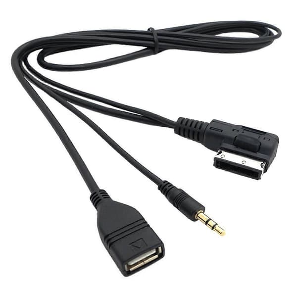 [LCS]3.5mm AUX lydkabel musik MMI interface USB-oplader til A6L A8L A3 A4L A5 A1 S5 Q5