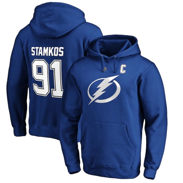 Reedca Nhl Fleece Hoodie för Herrar, Ishockey 9 Large