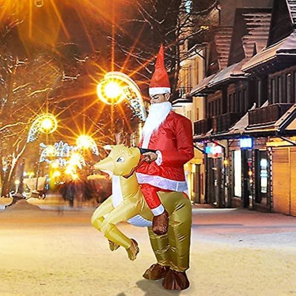 Uppblåsbar Jultomtekostym