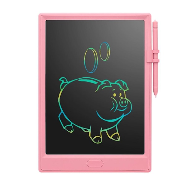 LCD Värikäs Piirustustabletti Kirjoitusalusta 10 tuumaa, Lasten Lelut Pink