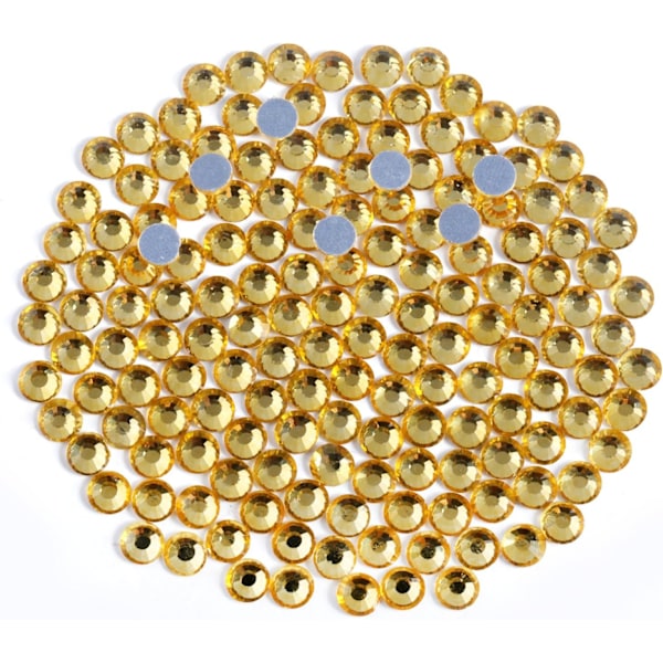 8000 kpl Topaasi Hotfix Strassit Yhteensopiva DIY-askartelujen kanssa, SS6, 1,9-2,1 mm Topaasi SS6 Topaz