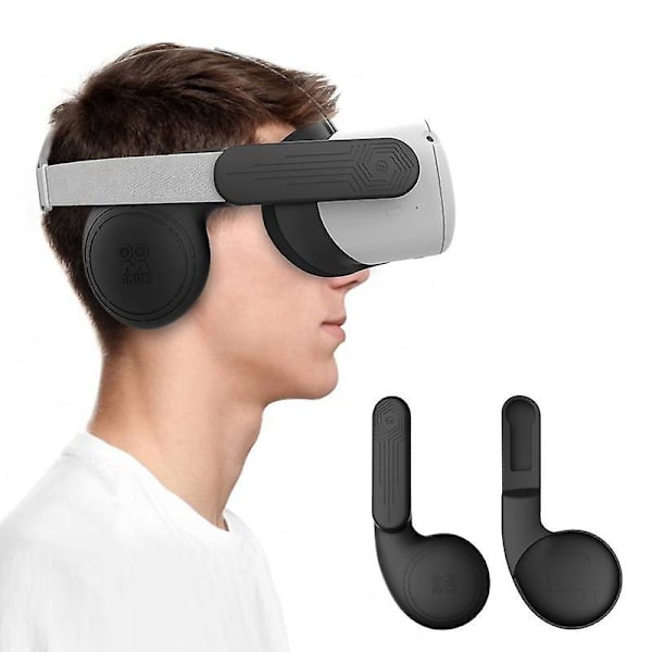 Silikoniset VR-kuulokkeet yhteensopivat Oculus Quest 2 -kuulokkeiden kanssa, melua vaimentavat kuulokkeiden jatkepeitteet Quest 2 -tarvikkeet White