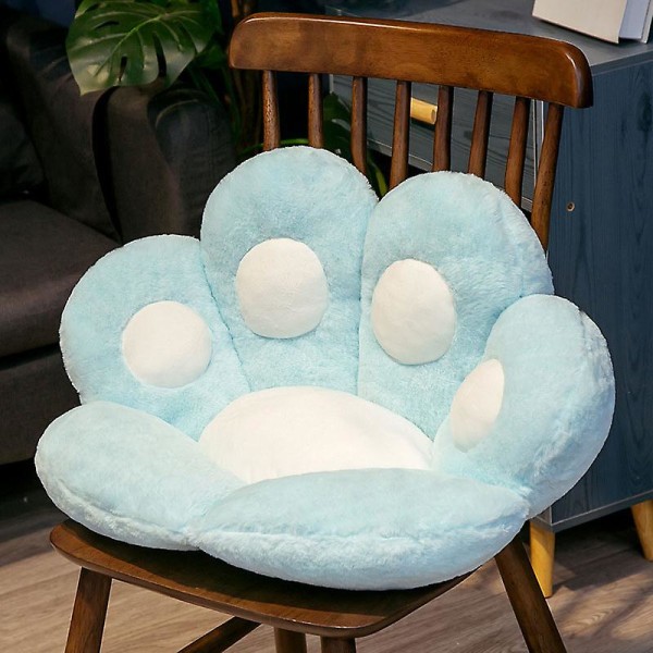 Sittdyna Katttassformad Söt sittdyna katttassformad latsoffa Kontorsstolsdyna för Blue Trumpet