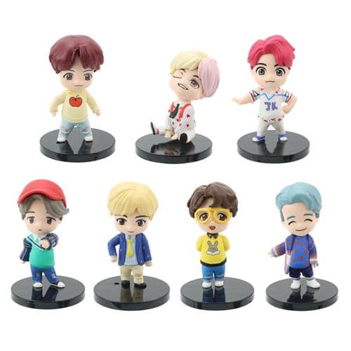 [LCS]Sæt med 7 stk. BTS Bangtan Boys figurer 6,5 cm
