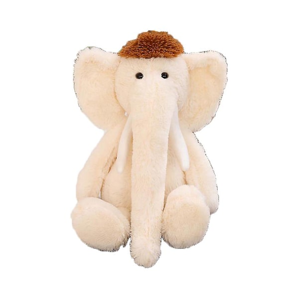 70 cm Plysch Elefant Gosedjur Lång Snabel Mjuk Leksak Barnpresenter White