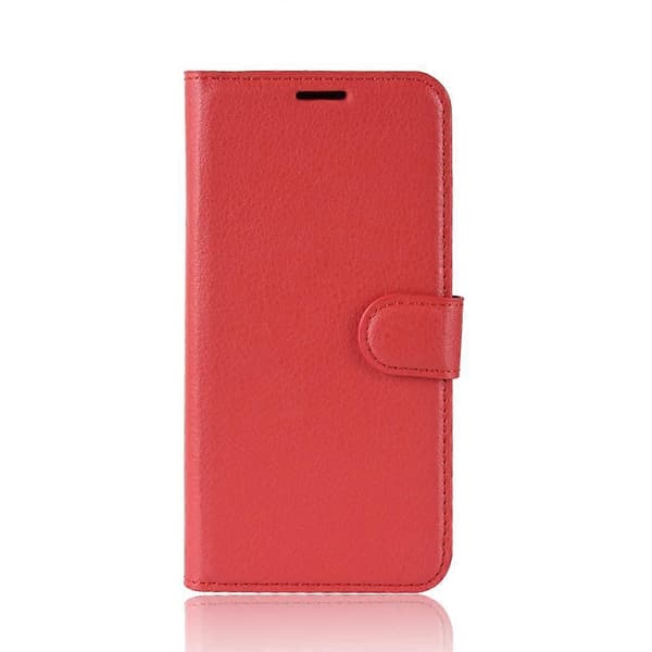 [LCS] Magnetisk lær Litchi Skin-deksel til Samsung Galaxy S20 FE 4G FE 5G S20 Lite S20 FE 2022 - Svart Multicolor Red
