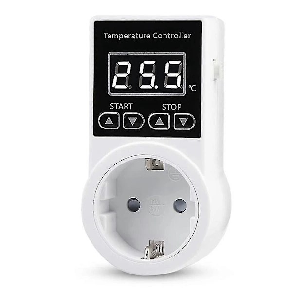 [LCS] 1 pc Thermostat Socket with Sensor, Digital Temperature Controller, Waterproof Temperature Socket S