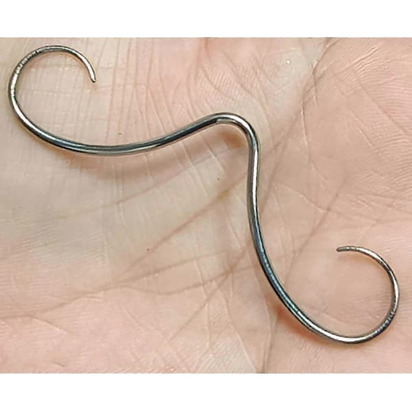 Septum Mustasch Näspiercingar i Rostfritt Stål Nässtift Mode Näspiercingar Ringar Septumpiercing Smycken för Män och Kvinnor Black