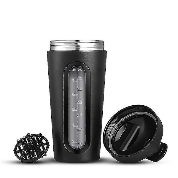 Shakeri ruostumattomasta teräksestä, 700 ml - musta