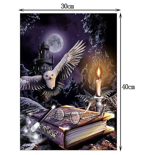 5D-timanttimaalauspora Harry Potter Pöllö-kirjonta ristipisto-sarja, sopii kotiin