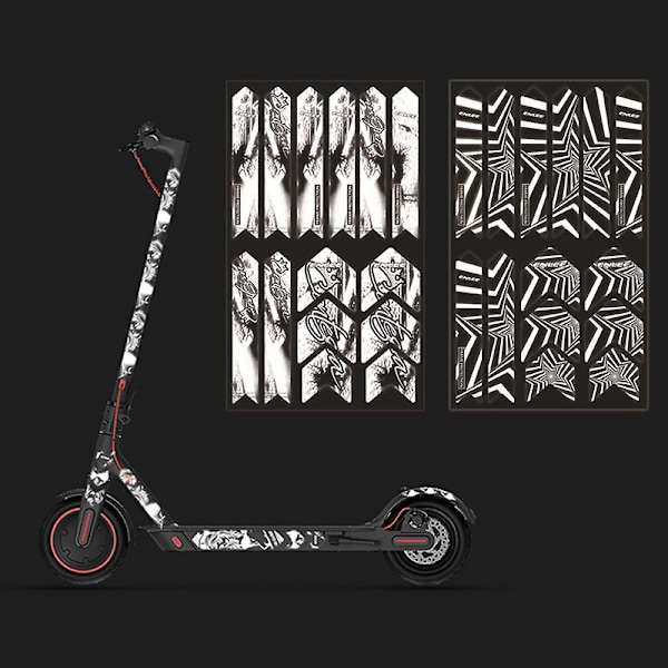 Reflekterende Klistermærker Sikkerhed Skateboard Advarsel Elektrisk Scooter Dele Graffiti