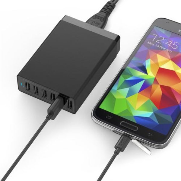 Multiport USB12A 60W snabbladdare