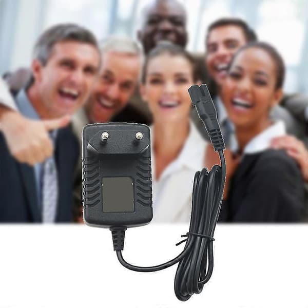 [LCS]2.4V 3.6V Lader EU-plugg Strømadapter Elektrisk lader for voksne, barn, kjæledyrklippere Black
