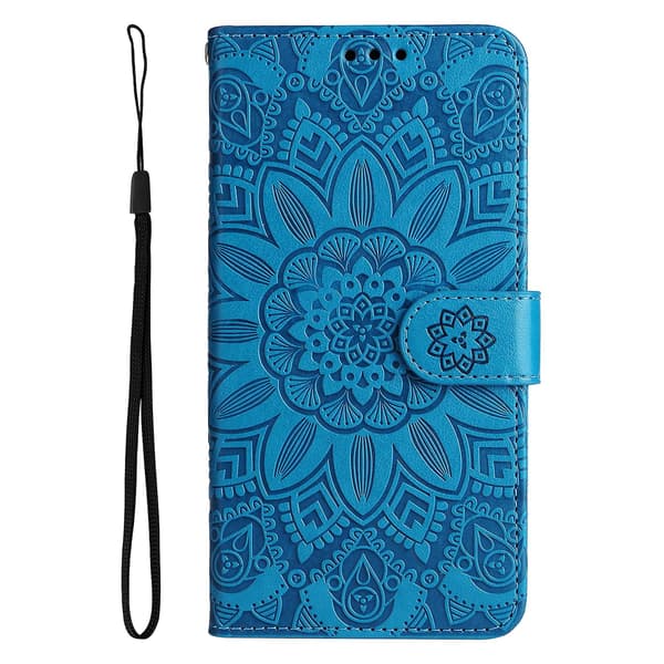 Læder telefoncover til iPhone 14 Pro Max Blue