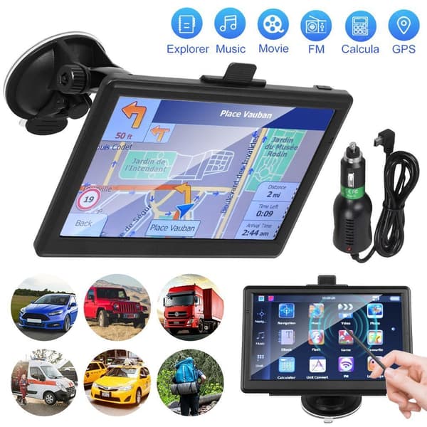 2024 Bil GPS Navigator med EU-kort, Touchscreen & Stemmestyring til Køretøjer[ZHE]