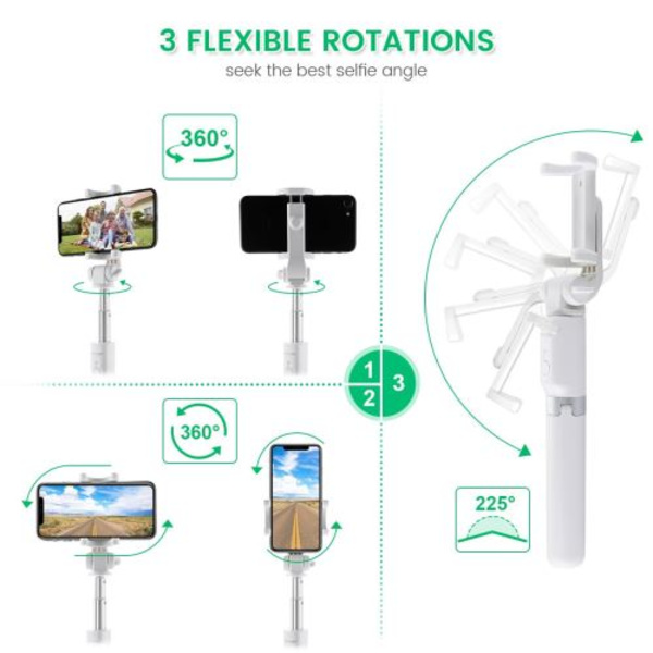 BlitzWolf BW-BS3 Selfie Stick med 3 i 1 Bluetooth Fjernkontroll