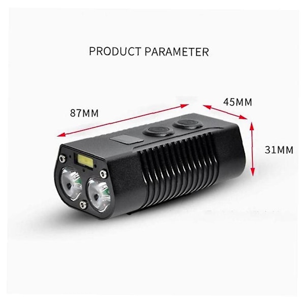 Cykelljus Super Bright Cykelstrålkastare, Vattentät USB Rech
