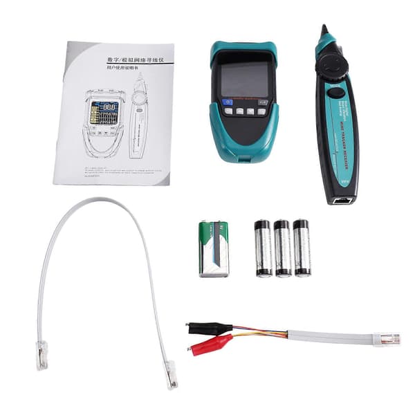 TOOLTOP ET615 Netværkskabeltester Multimeter 600M LAN Kabelkortlægning PoE LAN Kabelfinder Ethernet Tester