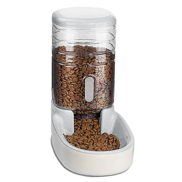 Kæledyr Katte Hunde Automatisk Vanddispenser 3,8 L Eller Foderautomat Kæledyr Automatisk Foderautomat Feeding Machine Gray