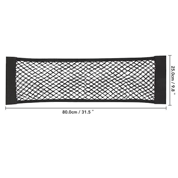 Auton takakontin istuimen joustava verkko taikatarra verkkosäilytyspussi tasku auton järjestäjä istuimen selkäpussi 40*25cm 80X25 CM