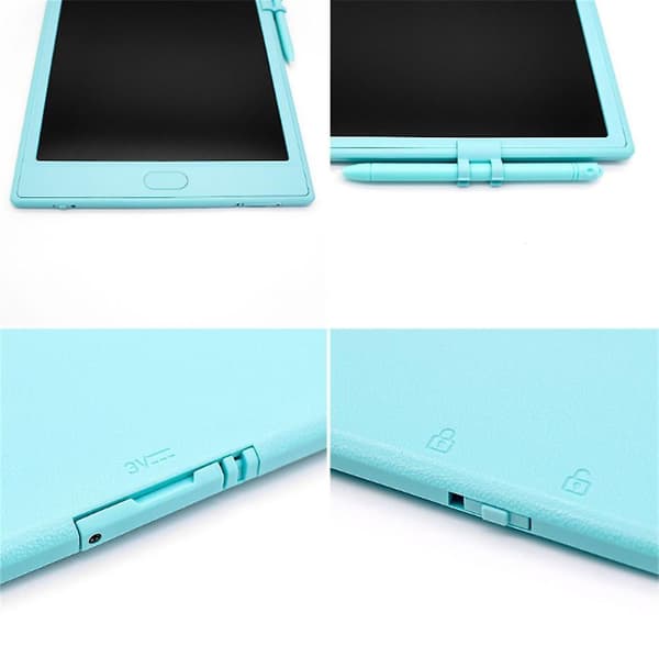 [LCS] LCD farverig tegnetablet skriveplade 10 tommer, børnelegetøj Blue