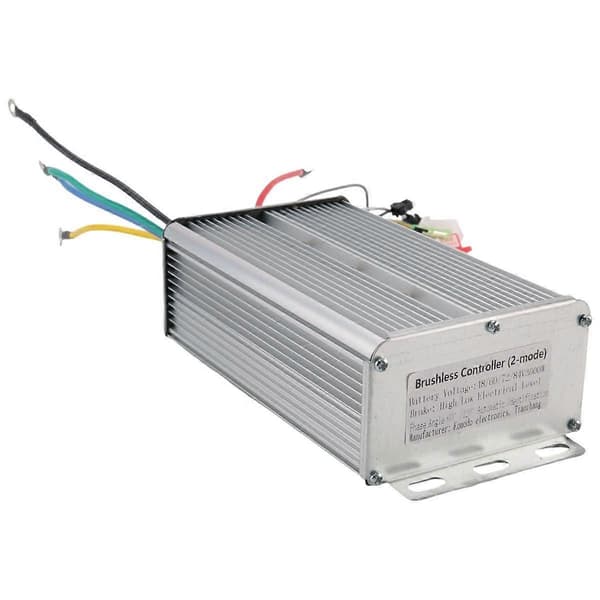 Intelligent Børsteløs Controller 48V 60V 72V 84V 3000W E-Bike Børsteløs Motor Controller til Elektrisk Cykel Scooter Silver